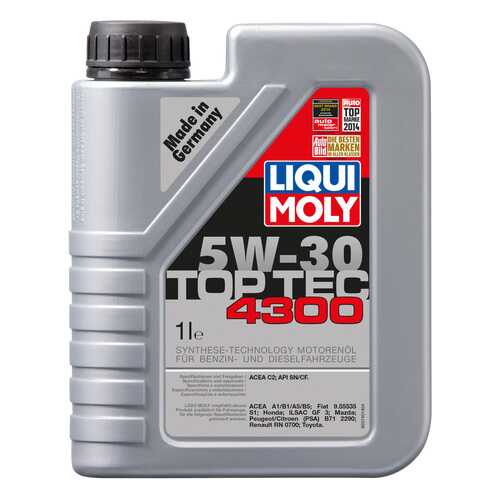 Моторное масло Liqui moly Top Tec 4300 5W-30 1л в ТНК