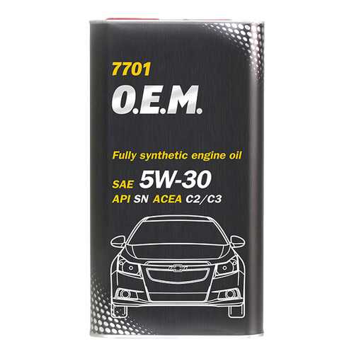 Моторное масло Mannol 7701 O.E.M. 5W-30 4л в ТНК