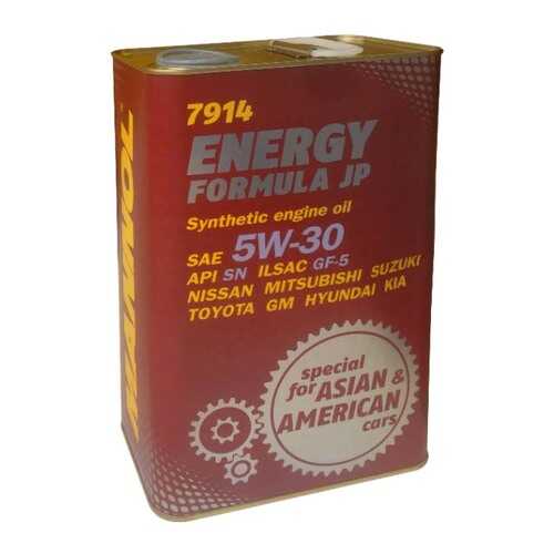 Моторное масло Mannol Energy Formula JP 5W-30 4л в ТНК