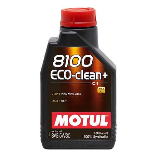 Моторное масло Motul 8100 Eco-clean+ 5W-30 1л в ТНК