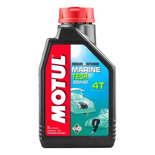 Моторное масло Motul Marine Tech 4T 25W-40 1л в ТНК