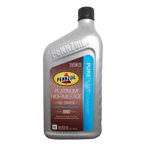 Моторное масло Pennzoil Platinum high mileage 5w-20 0,946л в ТНК