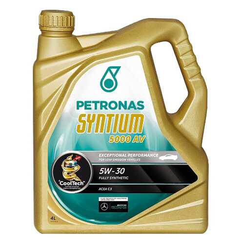 Моторное масло Petronas Syntium 5000 sae AV 5W-30 4л в ТНК