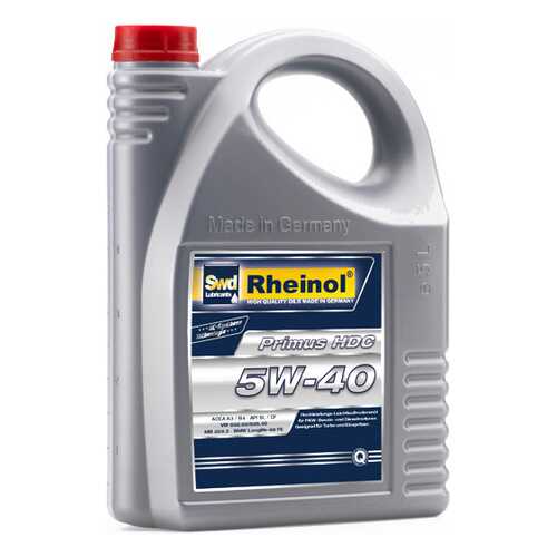 Моторное Масло Primus Hdc 5w40 Син. (1л) SWD Rheinol арт. 31167,170 в ТНК