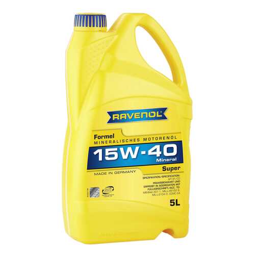 Моторное масло Ravenol Formel Super SAE 15W-40 5л в ТНК