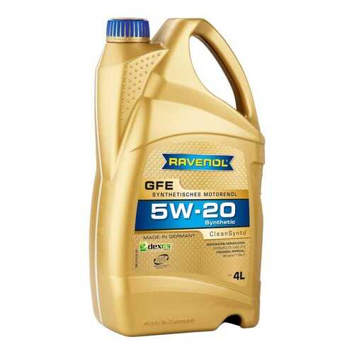 Моторное масло Ravenol GFE SAE 5W-20 4л в ТНК