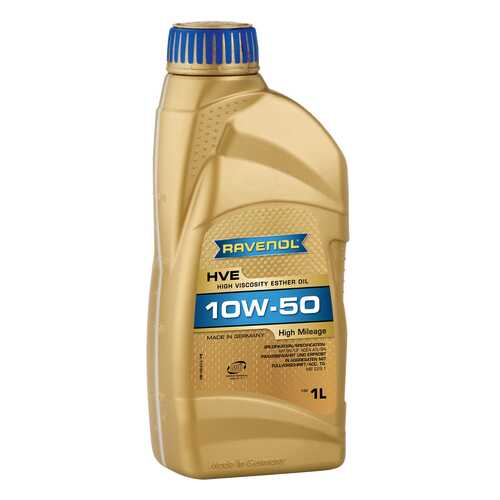 Моторное масло Ravenol HVE High Viscosity Ester Oil SAE 10W-50 1л в ТНК