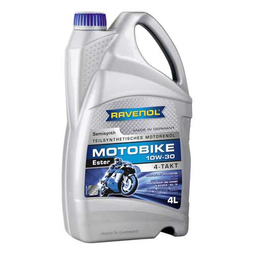 Моторное масло Ravenol Motobike 4-T Ester 10W-30 4л в ТНК