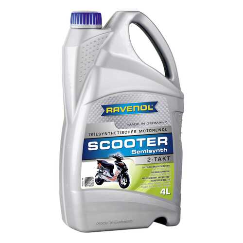 Моторное масло Ravenol Scooter 2-Takt Teilsynt 5W-30 4л в ТНК