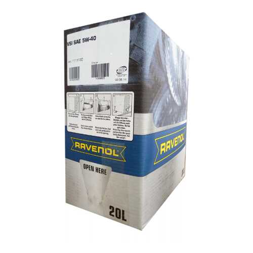 Моторное масло RAVENOL VSI SAE 5W-40 (20л) ecobox в ТНК