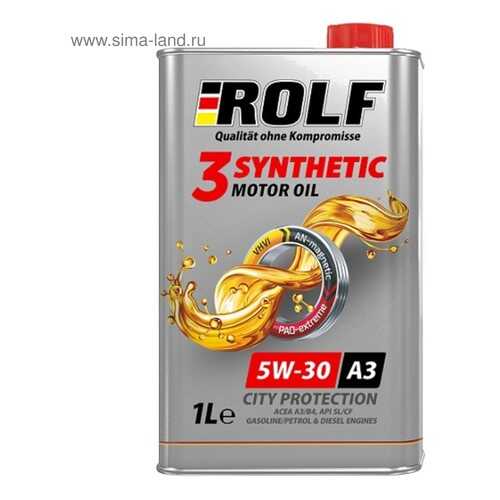 Моторное масло ROLF 3-synthetic 5W-30 ACEA A3/B4 в ТНК