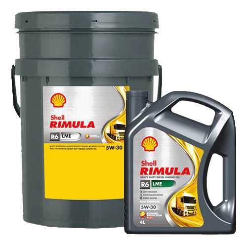 Моторное масло Shell Rimula R6 LME 5w-30 20л в ТНК