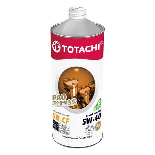 Моторное масло Totachi Grand Touring Fully Synthetic SN 5W-40 1л в ТНК