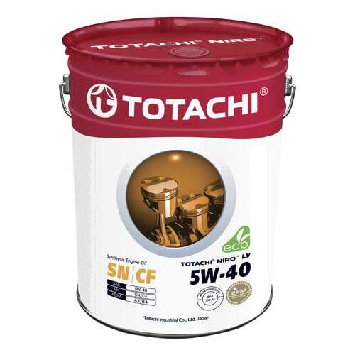 Моторное масло Totachi Niro LV Synthetic SN/CF 5W-40 19л в ТНК