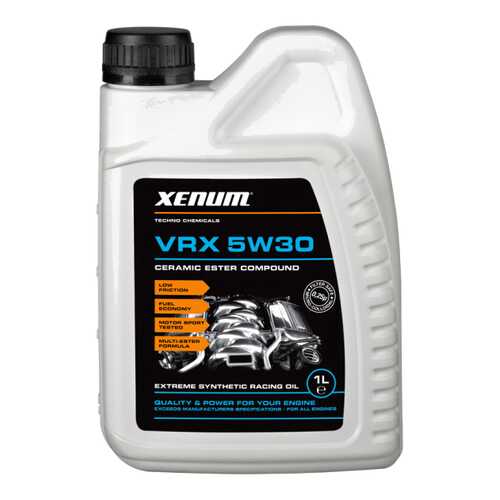 Моторное масло Xenum VRX 5W-30 1л в ТНК