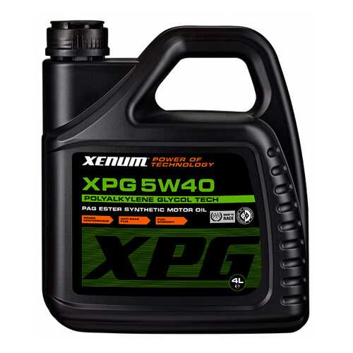 Моторное масло Xenum XPG 5W-40 4л в ТНК