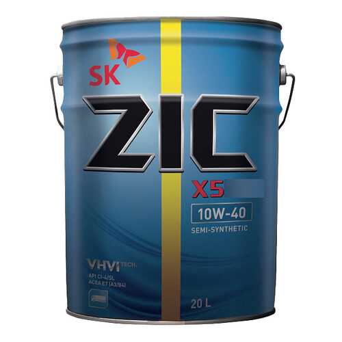 Моторное масло Zic X5 Diesel 10W-40 20л в ТНК