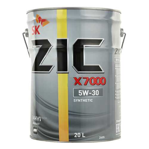 Моторное масло Zic X7000 5W-30 20л в ТНК
