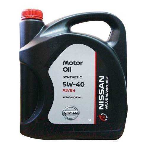 NISSAN KE90090042VA Масло моторное NISSAN VA Motor Oil 5W40 синтетическое 5 л KE900-90042V в ТНК