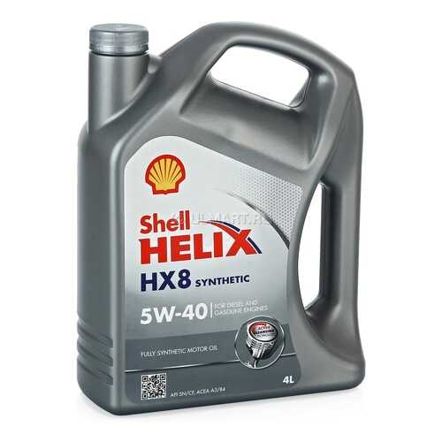 Shell Масло Моторное Синтетическое Helix Hx8 Syn 5w40 4 Л в ТНК