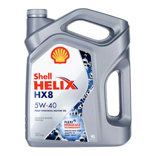 Shell Масло Моторное Синтетическое Helix Hx8 Synthetic 5w-40 4л (550046362) 550051529 в ТНК