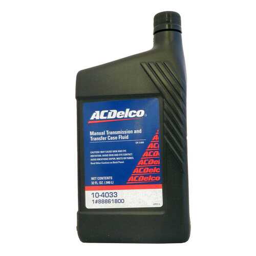 Трансмиссионное масло AC DELCO Manual Transmission And Transfer Case Fluid (0,946л) в ТНК