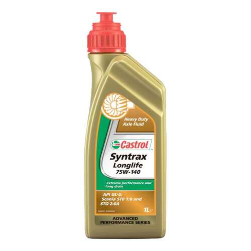 Трансмиссионное масло Castrol Syntrax Longlife 75w140 1л 1543AE в ТНК