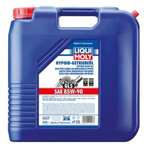 Трансмиссионное масло LIQUI MOLY Hypoid-Getriebeoil 85W90 20л 1047 в ТНК