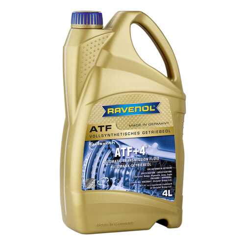 Трансмиссионное масло RAVENOL ATF+4 Fluid 4л 1211100-004 в ТНК