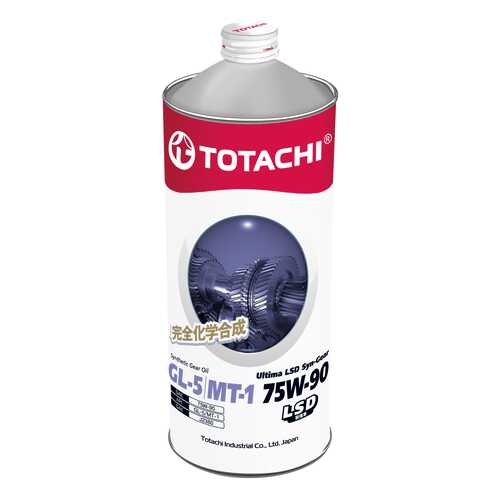 Трансмиссионное масло TOTACHI Ultima LSD Syn-Gear 75w90 1л 4589904931512 в ТНК