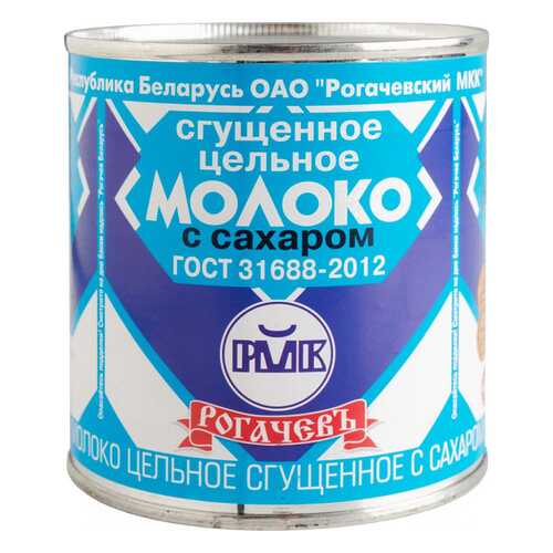Молоко сгущенное Рогачевъ 8.5% с сахаром 380 г в ТНК