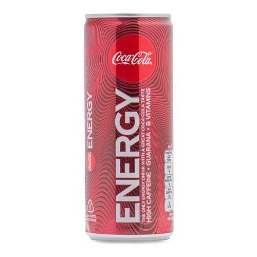 Напиток безалкогольный газированный Coca-Cola Energy 0.25л банка Великобритания в ТНК