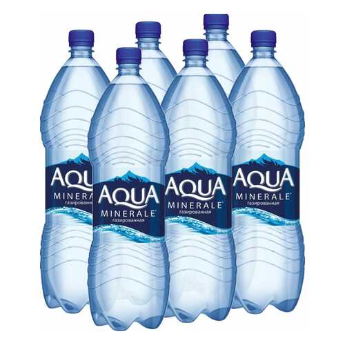 Вода Aqua Minerale газированная питьевая 2 л 6 штук в упаковке в ТНК