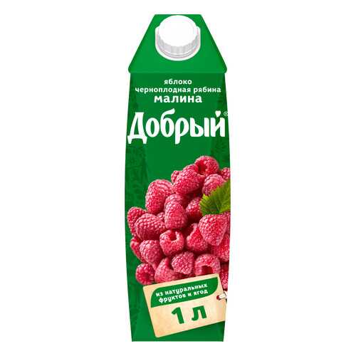 Нектар Добрый яблоко-малина-черноплодная рябина 1 л в ТНК