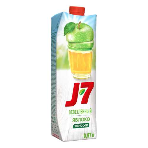 Сок яблоко J7 осветленный 0.97 л в ТНК